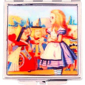 Alice In Wonderland Compact Double Sided Mirror